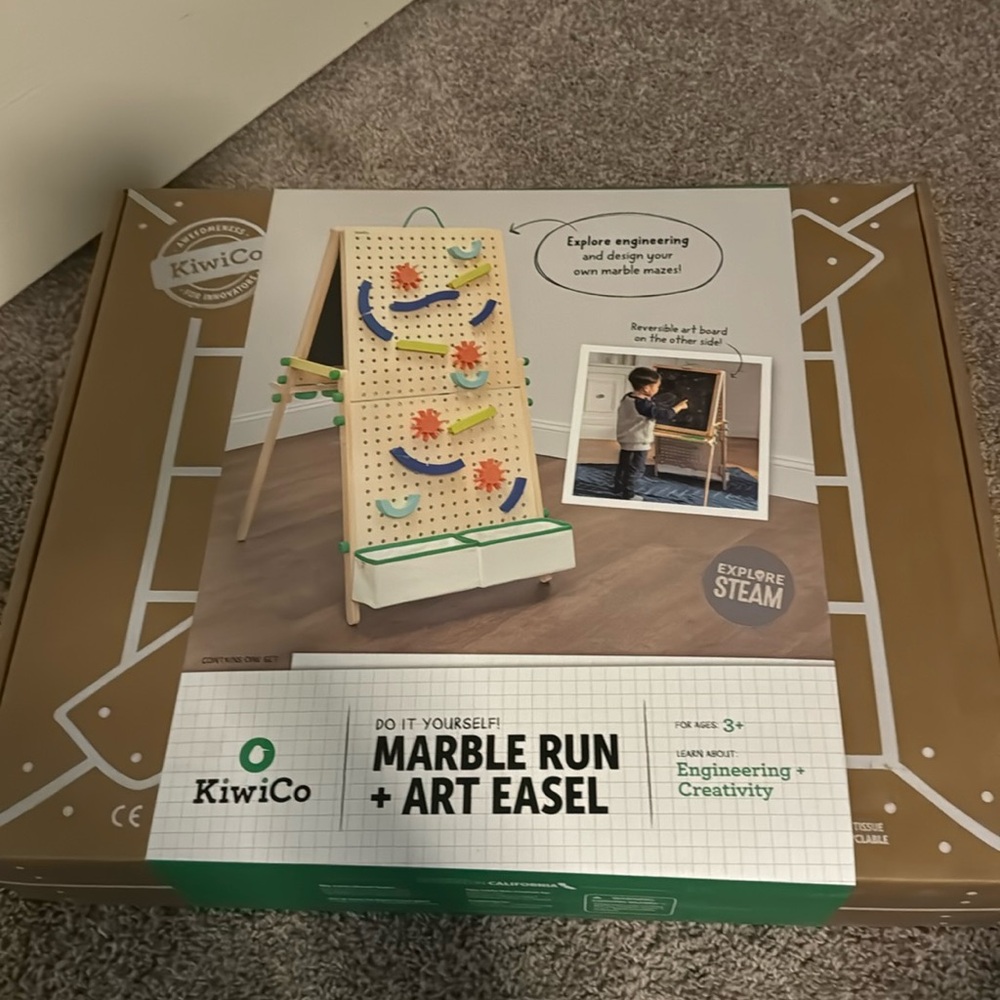 Kiwi Co Marble Run + Art Easel